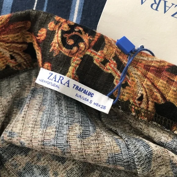 New Zara Trafalu Wide leg chain-link pants - Picture 8 of 8